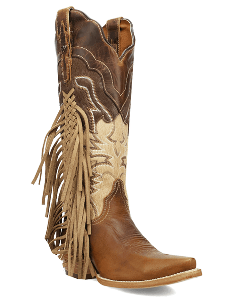 Dan Post DP7059 Womens DAYLA Leather Boot Tan side / front view. If you need any assistance with this item or the purchase of this item please call us at five six one seven four eight eight eight zero one Monday through Saturday 10:00a.m EST to 8:00 p.m EST