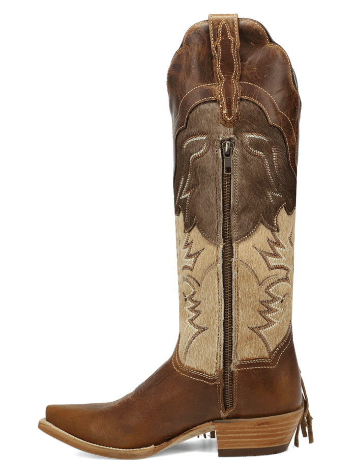 Dan Post DP7059 Womens DAYLA Leather Boot Tan side / front view. If you need any assistance with this item or the purchase of this item please call us at five six one seven four eight eight eight zero one Monday through Saturday 10:00a.m EST to 8:00 p.m EST