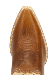 Dan Post DP7059 Womens DAYLA Leather Boot Tan toe view. If you need any assistance with this item or the purchase of this item please call us at five six one seven four eight eight eight zero one Monday through Saturday 10:00a.m EST to 8:00 p.m EST