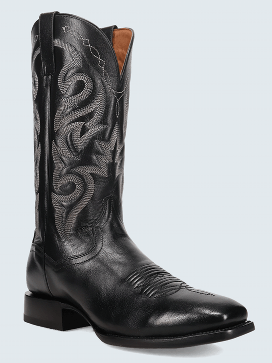 Dan Post DP7087 Mens Remington Western Boot Black front and side view. If you need any assistance with this item or the purchase of this item please call us at five six one seven four eight eight eight zero one Monday through Saturday 10:00a.m EST to 8:00 p.m EST
