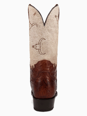 Dan Post DP80516 Mens Rodeo Hair On Leather Boot Brown back view. If you need any assistance with this item or the purchase of this item please call us at five six one seven four eight eight eight zero one Monday through Saturday 10:00a.m EST to 8:00 p.m EST