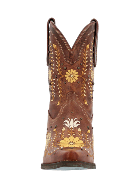 Durango DRD0439 Womens Crush Western Boot Golden Wildflower front view. If you need any assistance with this item or the purchase of this item please call us at five six one seven four eight eight eight zero one Monday through Saturday 10:00a.m EST to 8:00 p.m EST