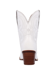 Durango DRD0465 Womens Crush Ankle Western Boot White back view. If you need any assistance with this item or the purchase of this item please call us at five six one seven four eight eight eight zero one Monday through Saturday 10:00a.m EST to 8:00 p.m EST