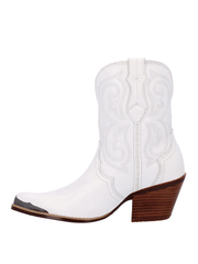 Durango DRD0465 Womens Crush Ankle Western Boot White side view. If you need any assistance with this item or the purchase of this item please call us at five six one seven four eight eight eight zero one Monday through Saturday 10:00a.m EST to 8:00 p.m EST