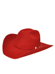 Bullhide KINGMAN 4X 0550R Western Felt Hat Red side and front view. If you need any assistance with this item or the purchase of this item please call us at five six one seven four eight eight eight zero one Monday through Saturday 10:00a.m EST to 8:00 p.m EST