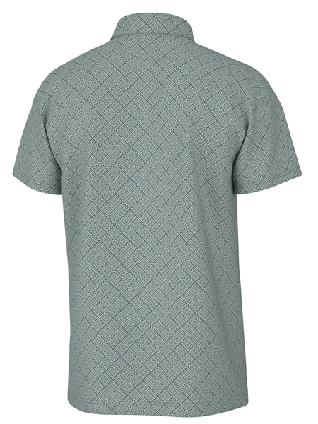 Local Boy Outfitters L1200047-TEL Mens Dirty Myrtle Polo Tee Up Teal back view. If you need any assistance with this item or the purchase of this item please call us at five six one seven four eight eight eight zero one Monday through Saturday 10:00a.m EST to 8:00 p.m EST