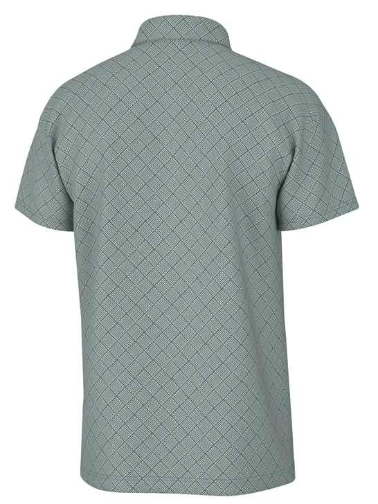 Local Boy Outfitters L1200047-TEL Mens Dirty Myrtle Polo Tee Up Teal back view. If you need any assistance with this item or the purchase of this item please call us at five six one seven four eight eight eight zero one Monday through Saturday 10:00a.m EST to 8:00 p.m EST