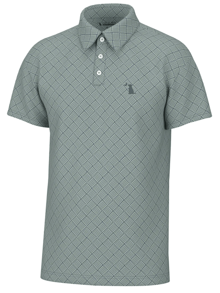 Local Boy Outfitters L1200047-TEL Mens Dirty Myrtle Polo Tee Up Teal front view. If you need any assistance with this item or the purchase of this item please call us at five six one seven four eight eight eight zero one Monday through Saturday 10:00a.m EST to 8:00 p.m EST