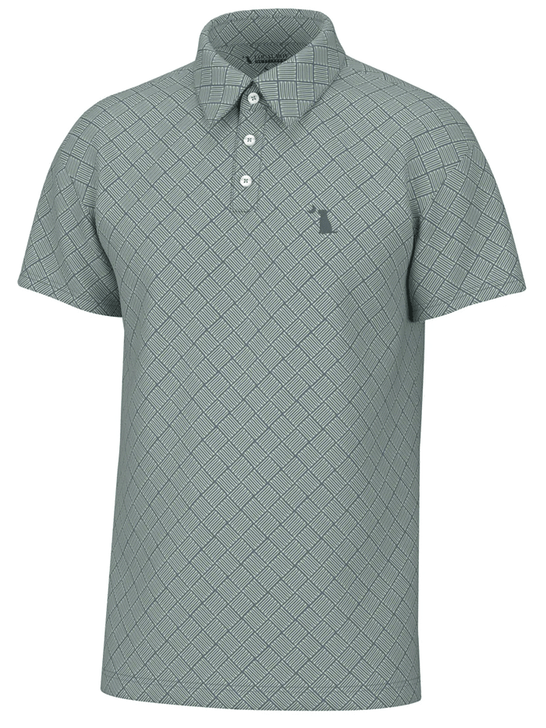 Local Boy Outfitters L1200047-TEL Mens Dirty Myrtle Polo Tee Up Teal front view. If you need any assistance with this item or the purchase of this item please call us at five six one seven four eight eight eight zero one Monday through Saturday 10:00a.m EST to 8:00 p.m EST