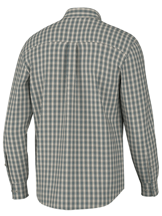 Local Boy Outfitters L1500041-OBR Mens Faulk Dress Shirt Ocean Beige Rust back view. If you need any assistance with this item or the purchase of this item please call us at five six one seven four eight eight eight zero one Monday through Saturday 10:00a.m EST to 8:00 p.m EST