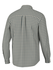 Local Boy Outfitters L1500042-LBOG Mens Stamps Dress Shirt Light Beige Olive Green back view. If you need any assistance with this item or the purchase of this item please call us at five six one seven four eight eight eight zero one Monday through Saturday 10:00a.m EST to 8:00 p.m EST