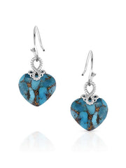 Montana Silversmiths ER5189 Womens Untamable Heart of Stone Earrings Turquoise Silver back view. If you need any assistance with this item or the purchase of this item please call us at five six one seven four eight eight eight zero one Monday through Saturday 10:00a.m EST to 8:00 p.m EST
