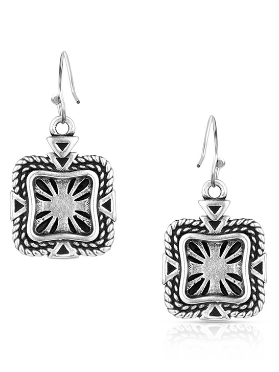 Montana Silversmiths ER6116 Womens Desert Sage Turquoise Earrings Silver back view. If you need any assistance with this item or the purchase of this item please call us at five six one seven four eight eight eight zero one Monday through Saturday 10:00a.m EST to 8:00 p.m EST