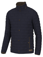 Local Boy Outfitters L1300043-NVY Mens Brick Quilted Jacket Navy front view. If you need any assistance with this item or the purchase of this item please call us at five six one seven four eight eight eight zero one Monday through Saturday 10:00a.m EST to 8:00 p.m EST