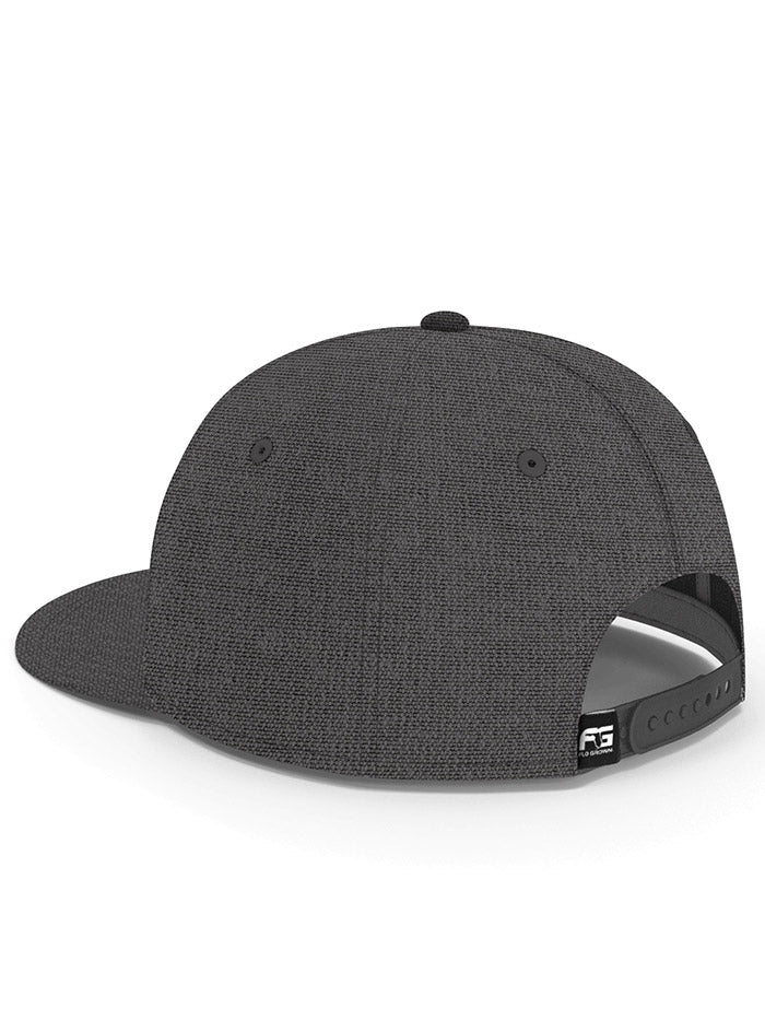 FloGrown FGH-352 Florida Leather Cap Gray side/ front view. If you need any assistance with this item or the purchase of this item please call us at five six one seven four eight eight eight zero one Monday through Saturday 10:00a.m EST to 8:00 p.m EST