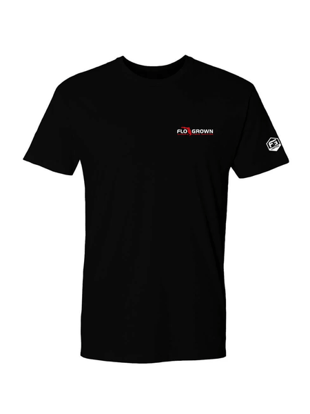 FloGrown FGM1-1018 Mens Limited Edition Swamp Things Tee Black front view. If you need any assistance with this item or the purchase of this item please call us at five six one seven four eight eight eight zero one Monday through Saturday 10:00a.m EST to 8:00 p.m EST