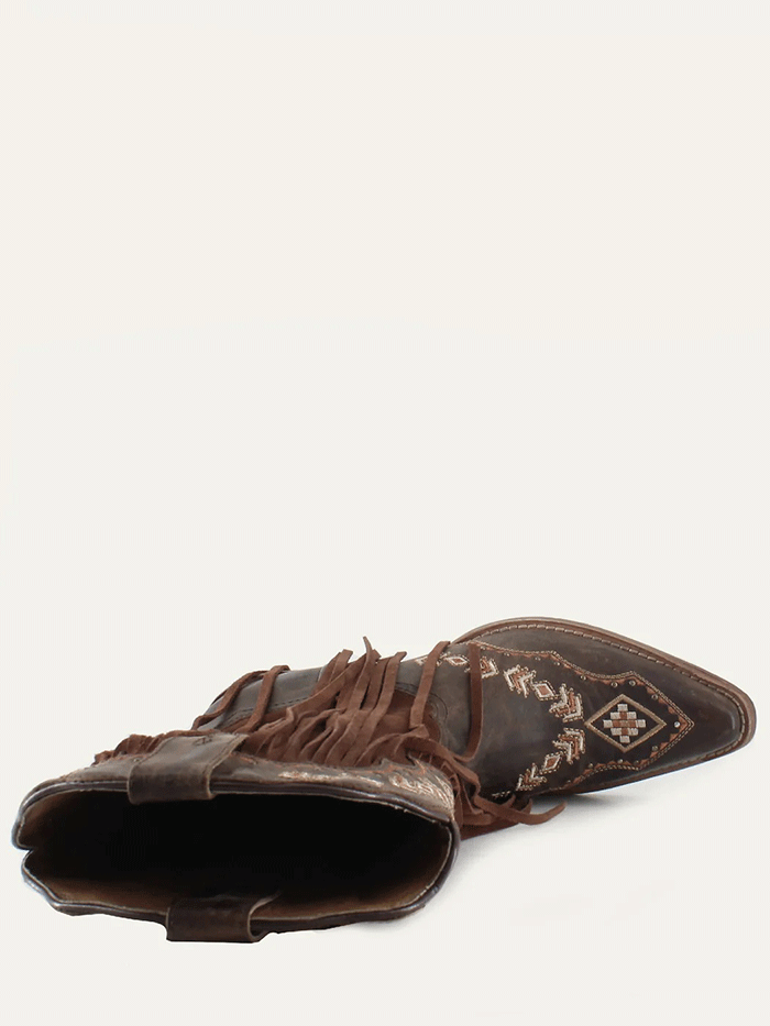 Buck & Brana FRANNY Ladies Fringe Western Boots Honey side / front view. If you need any assistance with this item or the purchase of this item please call us at five six one seven four eight eight eight zero one Monday through Saturday 10:00a.m EST to 8:00 p.m EST