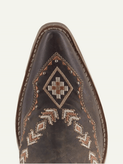 Buck & Brana FRANNY Ladies Fringe Western Boots Honey toe view. If you need any assistance with this item or the purchase of this item please call us at five six one seven four eight eight eight zero one Monday through Saturday 10:00a.m EST to 8:00 p.m EST