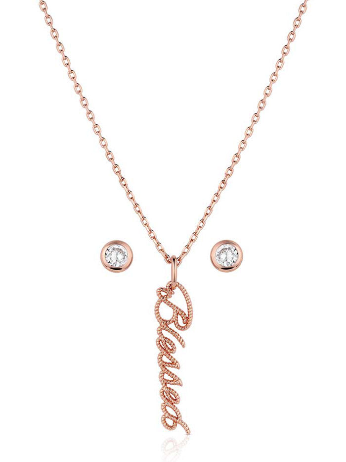 Montana Silversmiths JS6208 Womens So Blessed Jewelry Set Rose Gold front view. If you need any assistance with this item or the purchase of this item please call us at five six one seven four eight eight eight zero one Monday through Saturday 10:00a.m EST to 8:00 p.m EST
