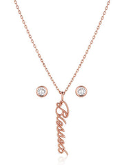 Montana Silversmiths JS6208 Womens So Blessed Jewelry Set Rose Gold front view. If you need any assistance with this item or the purchase of this item please call us at five six one seven four eight eight eight zero one Monday through Saturday 10:00a.m EST to 8:00 p.m EST
