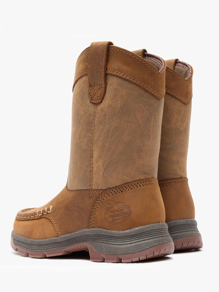 Georgia GB00705C Kids Athens SuperLyte Pull On Boot Tan side view. If you need any assistance with this item or the purchase of this item please call us at five six one seven four eight eight eight zero one Monday through Saturday 10:00a.m EST to 8:00 p.m EST