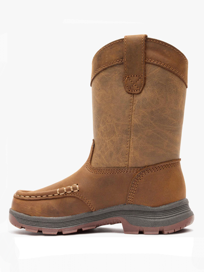 Georgia GB00705C Kids Athens SuperLyte Pull On Boot Tan side view. If you need any assistance with this item or the purchase of this item please call us at five six one seven four eight eight eight zero one Monday through Saturday 10:00a.m EST to 8:00 p.m EST