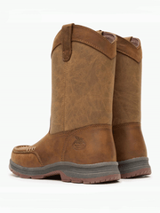 Georgia GB00705Y Youth Athens SuperLyte Pull On Boot Tan back / side view. If you need any assistance with this item or the purchase of this item please call us at five six one seven four eight eight eight zero one Monday through Saturday 10:00a.m EST to 8:00 p.m EST