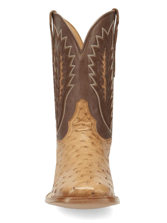 Dan Post GL103 Mens BRANNAN Full Quill Ostrich Square Toe Boots Tan front and side view. If you need any assistance with this item or the purchase of this item please call us at five six one seven four eight eight eight zero one Monday through Saturday 10:00a.m EST to 8:00 p.m EST
