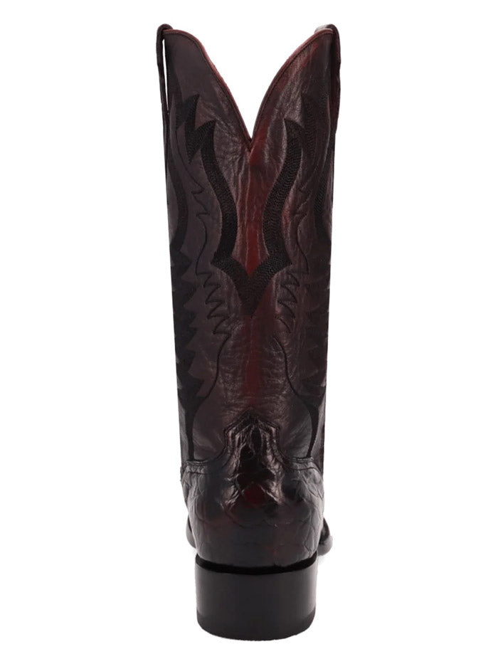 Dan Post GL107 Mens Gold Label DELANO Alligator Boot Black Cherry front and side view. If you need any assistance with this item or the purchase of this item please call us at five six one seven four eight eight eight zero one Monday through Saturday 10:00a.m EST to 8:00 p.m EST

