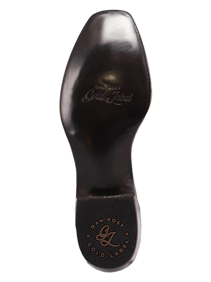 Dan Post GL108 Mens Gold Label DELANO Alligator Boot Brass Brown front and side view. If you need any assistance with this item or the purchase of this item please call us at five six one seven four eight eight eight zero one Monday through Saturday 10:00a.m EST to 8:00 p.m EST
