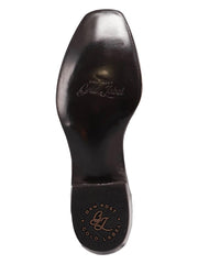 Dan Post GL108 Mens Gold Label DELANO Alligator Boot Brass Brown sole view. If you need any assistance with this item or the purchase of this item please call us at five six one seven four eight eight eight zero one Monday through Saturday 10:00a.m EST to 8:00 p.m EST
