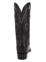 Dan Post GL111 Mens STANFORD Full Quill Ostrich Western Boots Black back view. If you need any assistance with this item or the purchase of this item please call us at five six one seven four eight eight eight zero one Monday through Saturday 10:00a.m EST to 8:00 p.m EST
