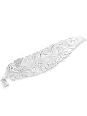 Montana Silversmiths HF5761 Trust And Honor Hat Feather Silver Gold And Black back view. If you need any assistance with this item or the purchase of this item please call us at five six one seven four eight eight eight zero one Monday through Saturday 10:00a.m EST to 8:00 p.m EST