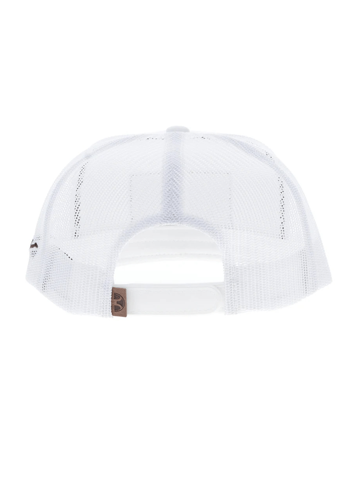 Hooey 2510T-WH LIBERTY ROPER Leather Flag Patch Hat White front view. If you need any assistance with this item or the purchase of this item please call us at five six one seven four eight eight eight zero one Monday through Saturday 10:00a.m EST to 8:00 p.m EST
