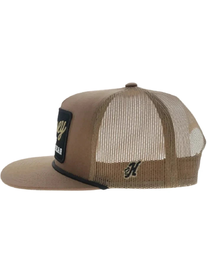 Hooey 2691T-TN TAP 5 Panel Trucker Snapback Hat Tan front view. If you need any assistance with this item or the purchase of this item please call us at five six one seven four eight eight eight zero one Monday through Saturday 10:00a.m EST to 8:00 p.m EST