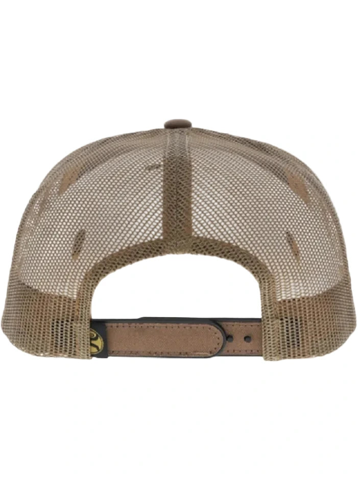 Hooey 2691T-TN TAP 5 Panel Trucker Snapback Hat Tan front view. If you need any assistance with this item or the purchase of this item please call us at five six one seven four eight eight eight zero one Monday through Saturday 10:00a.m EST to 8:00 p.m EST