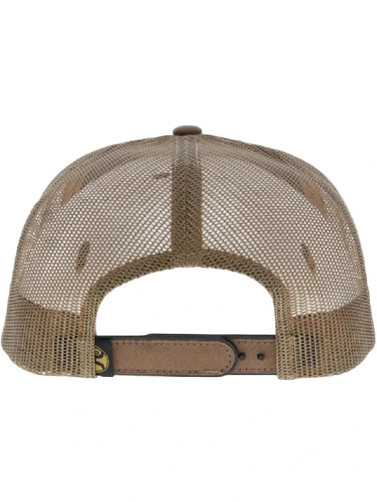 Hooey 2691T-TN TAP 5 Panel Trucker Snapback Hat Tan back view. If you need any assistance with this item or the purchase of this item please call us at five six one seven four eight eight eight zero one Monday through Saturday 10:00a.m EST to 8:00 p.m EST