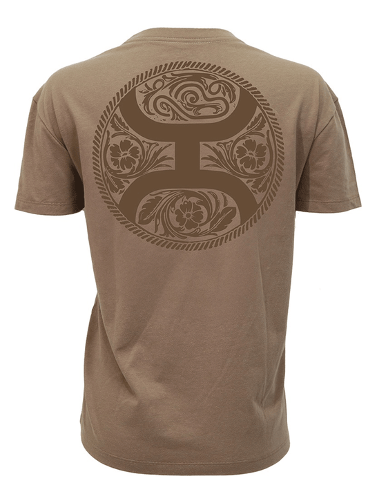 Hooey HT1900BR Womens Concho T-Shirt Shitake Brown back view. If you need any assistance with this item or the purchase of this item please call us at five six one seven four eight eight eight zero one Monday through Saturday 10:00a.m EST to 8:00 p.m EST