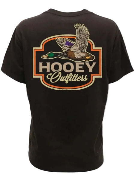 Hooey HT2610DKBR Mens Flock Shot T-Shirt Dark Brown back view. If you need any assistance with this item or the purchase of this item please call us at five six one seven four eight eight eight zero one Monday through Saturday 10:00a.m EST to 8:00 p.m EST