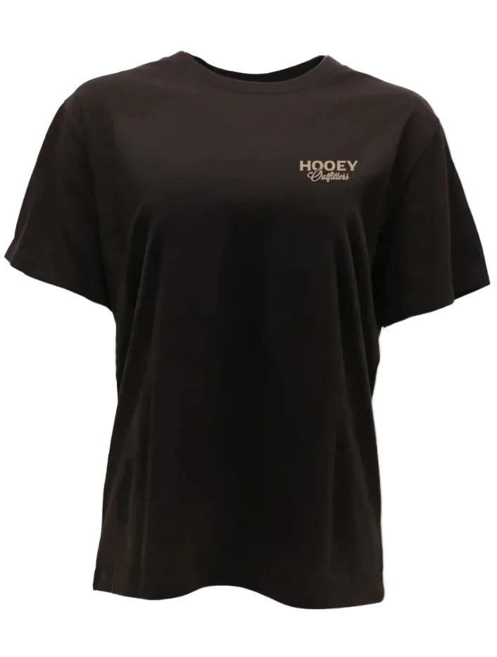 Hooey HT2610DKBR Mens Flock Shot T-Shirt Dark Brown back view. If you need any assistance with this item or the purchase of this item please call us at five six one seven four eight eight eight zero one Monday through Saturday 10:00a.m EST to 8:00 p.m EST