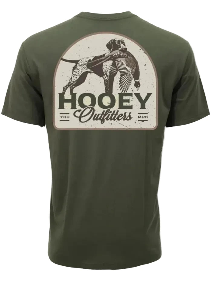 Hooey HT2614GR Mens Remi T-Shirt Green back view. If you need any assistance with this item or the purchase of this item please call us at five six one seven four eight eight eight zero one Monday through Saturday 10:00a.m EST to 8:00 p.m EST