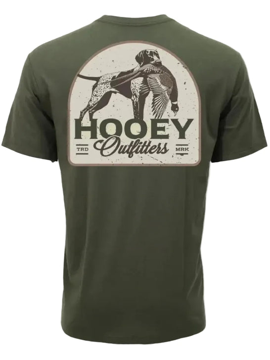 Hooey HT2614GR Mens Remi T-Shirt Green back view. If you need any assistance with this item or the purchase of this item please call us at five six one seven four eight eight eight zero one Monday through Saturday 10:00a.m EST to 8:00 p.m EST