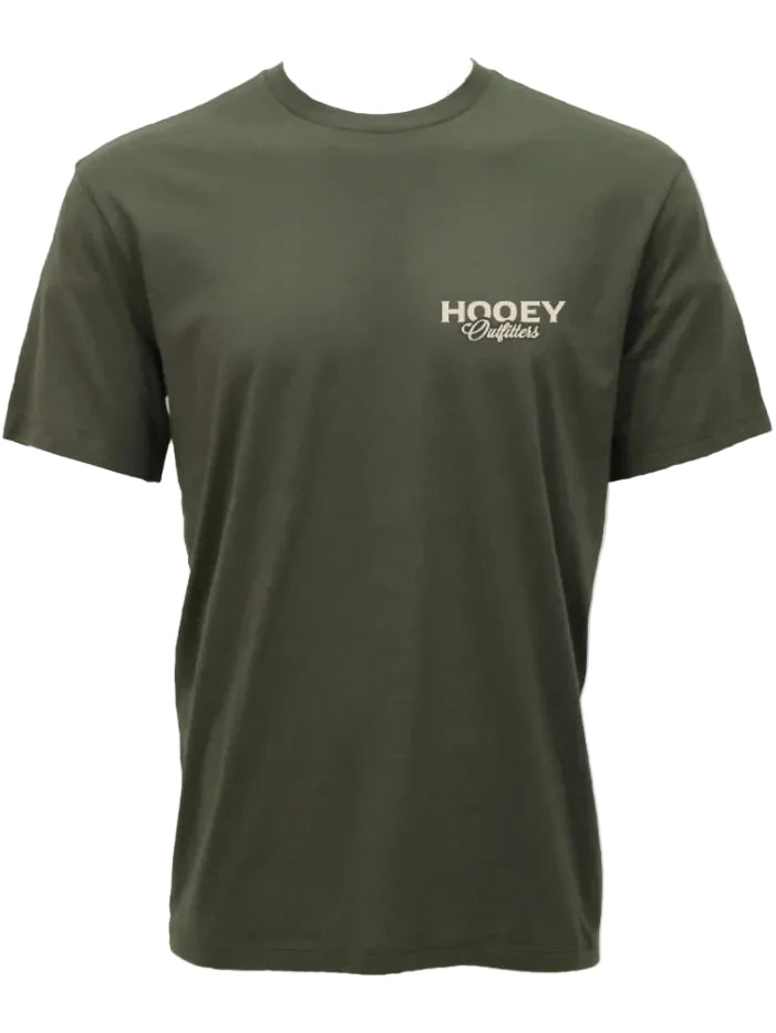 Hooey HT2614GR Mens Remi T-Shirt Green back view. If you need any assistance with this item or the purchase of this item please call us at five six one seven four eight eight eight zero one Monday through Saturday 10:00a.m EST to 8:00 p.m EST