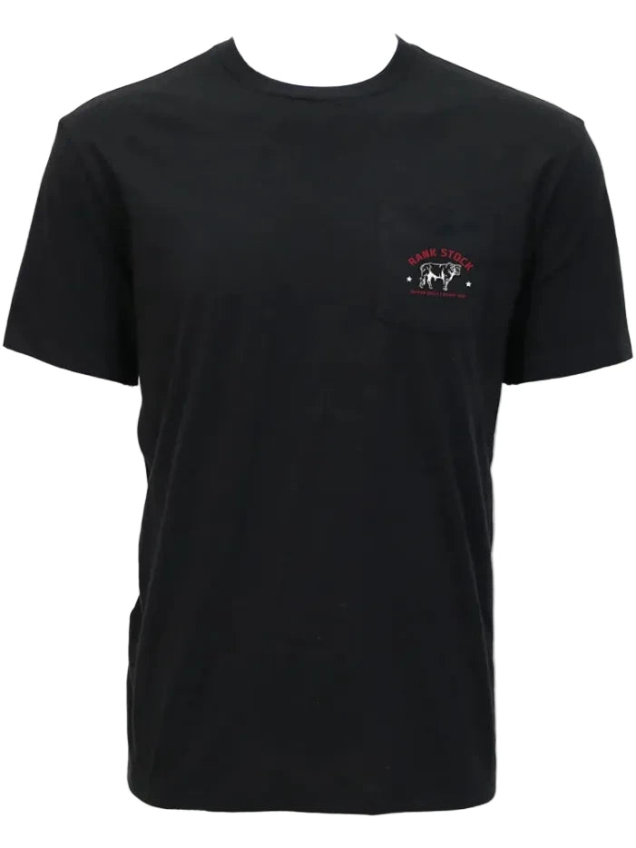 Hooey HT2619BK Mens Charbray T-Shirt Black back view. If you need any assistance with this item or the purchase of this item please call us at five six one seven four eight eight eight zero one Monday through Saturday 10:00a.m EST to 8:00 p.m EST