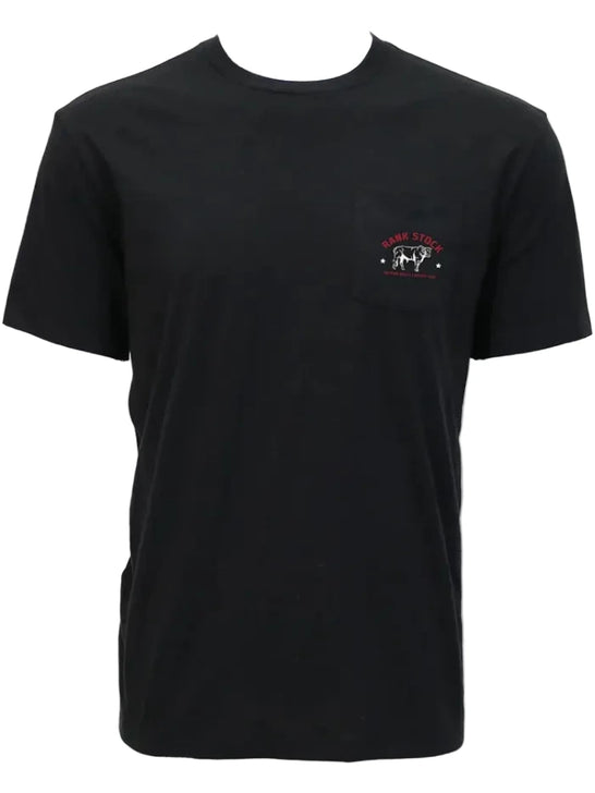 Hooey HT2619BK Mens Charbray T-Shirt Black front view. If you need any assistance with this item or the purchase of this item please call us at five six one seven four eight eight eight zero one Monday through Saturday 10:00a.m EST to 8:00 p.m EST