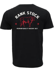 Hooey HT2619BK Mens Charbray T-Shirt Black back view. If you need any assistance with this item or the purchase of this item please call us at five six one seven four eight eight eight zero one Monday through Saturday 10:00a.m EST to 8:00 p.m EST