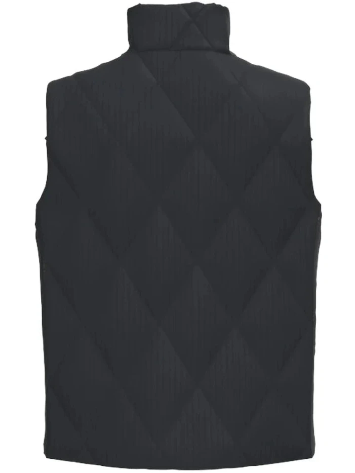 Hooey HV2603DKCH Womens CASSIDY Reversible Puffer Vest Dark Charcoal Horse Print front view horse print side. If you need any assistance with this item or the purchase of this item please call us at five six one seven four eight eight eight zero one Monday through Saturday 10:00a.m EST to 8:00 p.m EST
