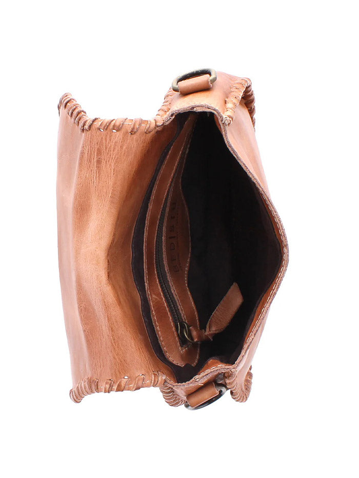 Bed Stu A450380-OTDD-X Womens Half Moon Crossbody Handbag Tan Rustic front view. If you need any assistance with this item or the purchase of this item please call us at five six one seven four eight eight eight zero one Monday through Saturday 10:00a.m EST to 8:00 p.m EST
