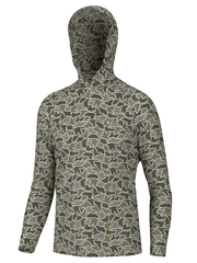 Local Boy Outfitters L1400084-DCC Mens Heather Blend Hoddie Duck Camo front view. If you need any assistance with this item or the purchase of this item please call us at five six one seven four eight eight eight zero one Monday through Saturday 10:00a.m EST to 8:00 p.m EST