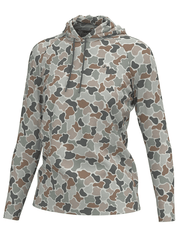 Local Girl Outfitters L5130002-FCF Womens Hemlock Hoodie Forest Camo Flora front view. If you need any assistance with this item or the purchase of this item please call us at five six one seven four eight eight eight zero one Monday through Saturday 10:00a.m EST to 8:00 p.m EST